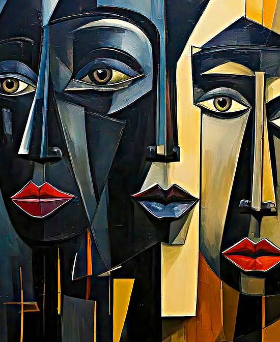 Abstract Masks by Thea Menagh