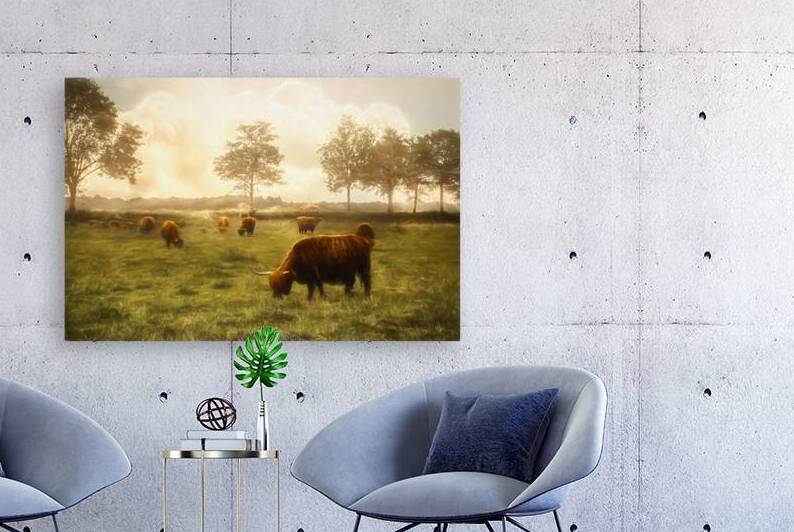 Dutch Farm on a Misty Morning by Thea Menagh