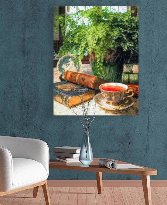 Time for Tea in My Cozy Room by Thea Menagh