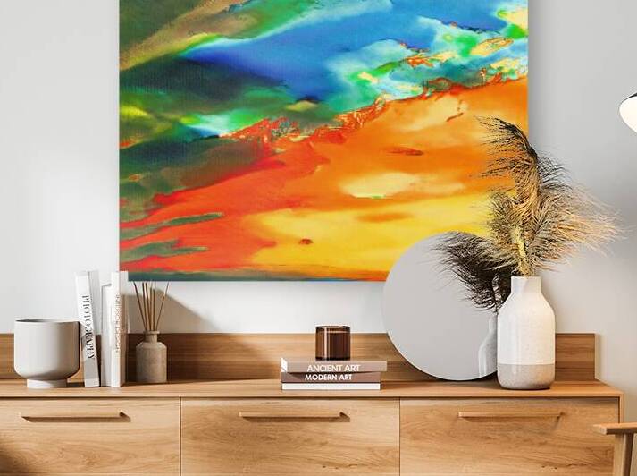 Sunset Pixel Art Reproduction