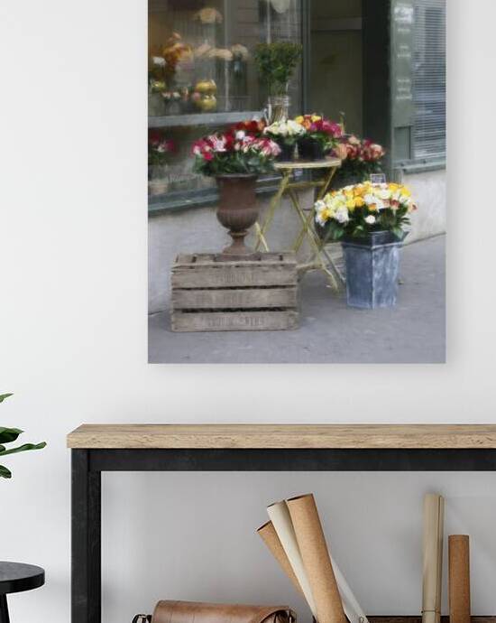 Roses Outside a Parisian Shop by Thea Menagh