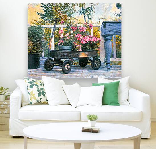 Vintage Wagon on the Deck by Thea Menagh