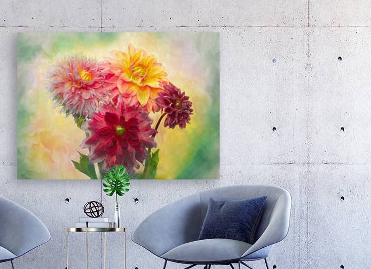 Painted Dahlias are Forever by Thea Menagh