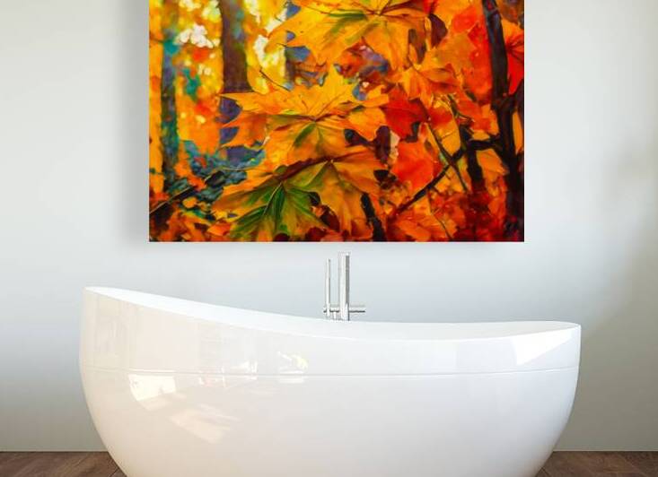 Colorful Fall Leaves in the Forest - 8 by Thea Menagh