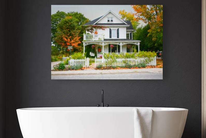 House with a Porch Swing by Thea Menagh