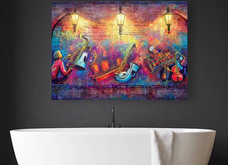 Graffiti Mural Making Music by Thea Menagh