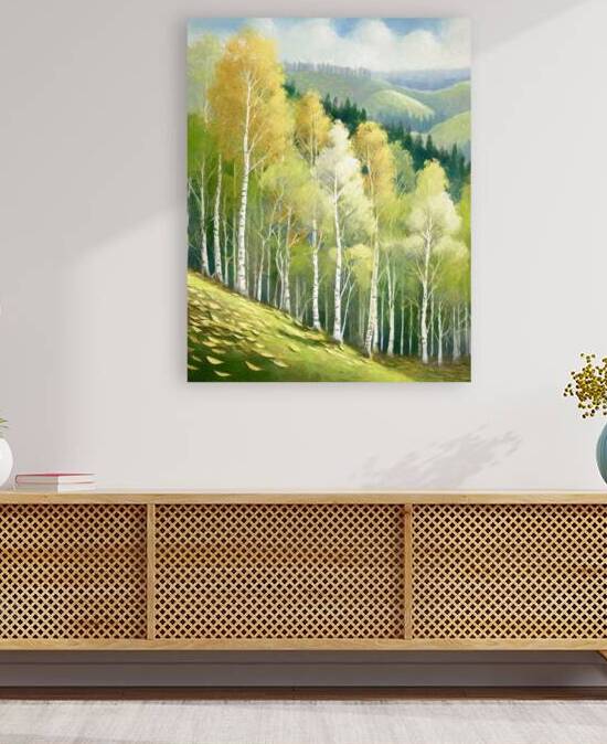 Grove of Aspen Trees by Thea Menagh
