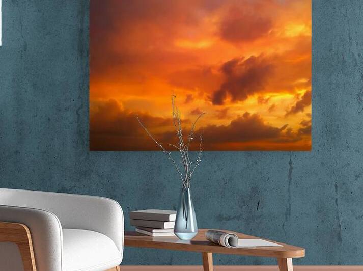 Orange Sky at Sunset by Thea Menagh