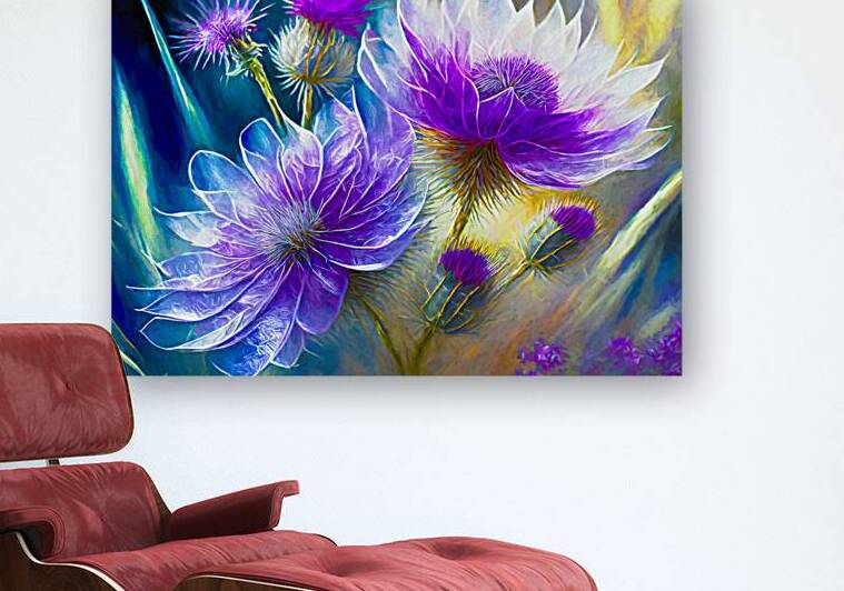 Transparent Thistles by Thea Menagh