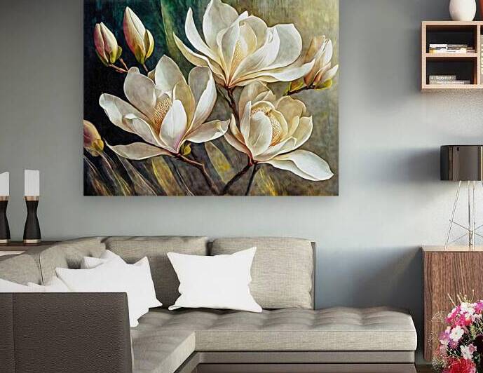 Wide Open Magnolias  by Thea Menagh