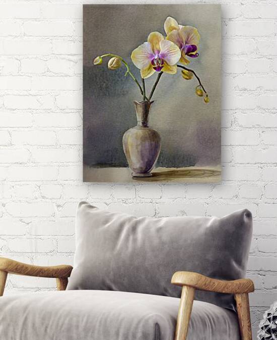 Orchids in a Vase by Thea Menagh