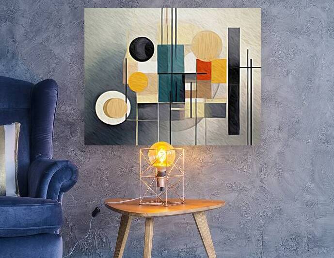 Lines Squares and Circles by Thea Menagh
