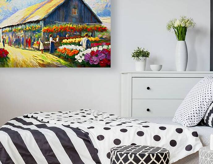 Country Flower Market by Thea Menagh