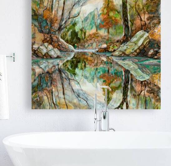 Colorful Forest and Its Reflection by Thea Menagh