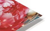 Peonies Illustrated HD Metal print