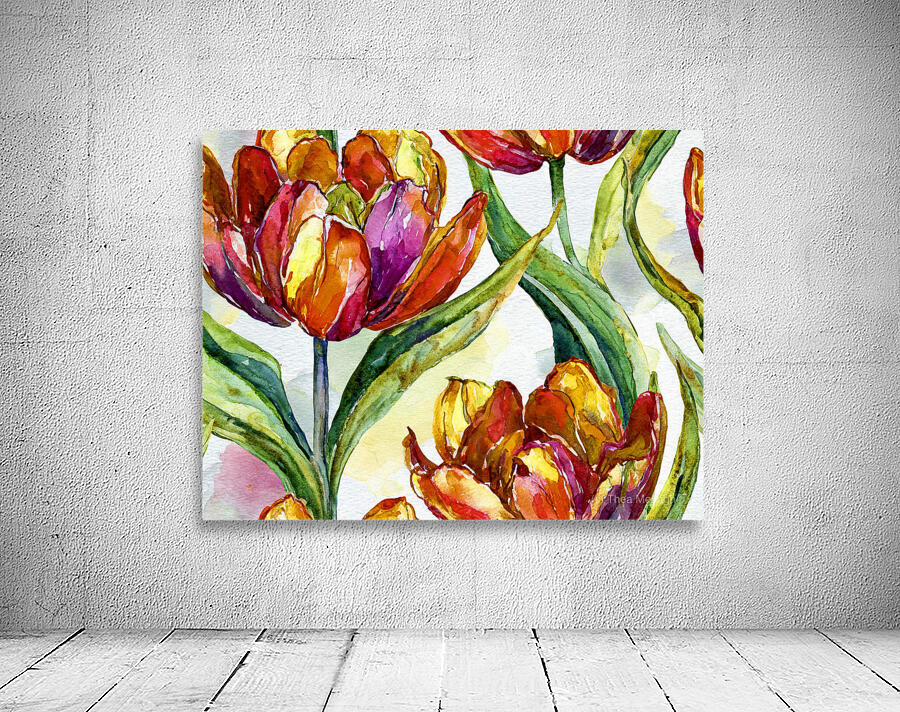 Tulips All Opened Up Wall Preview