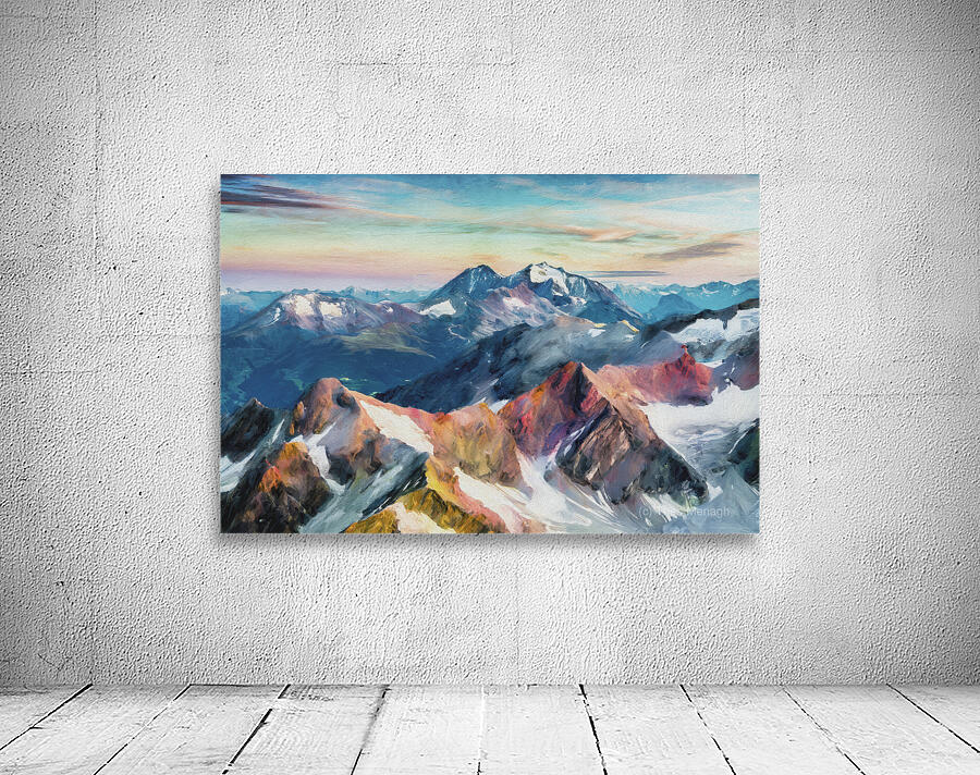 Austrian Alps Sunset Wall Preview