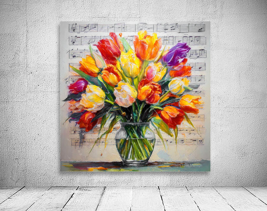 Parrot Tulips Wall Preview