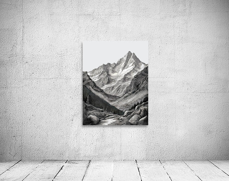 Mount Everest Etch Wall Preview