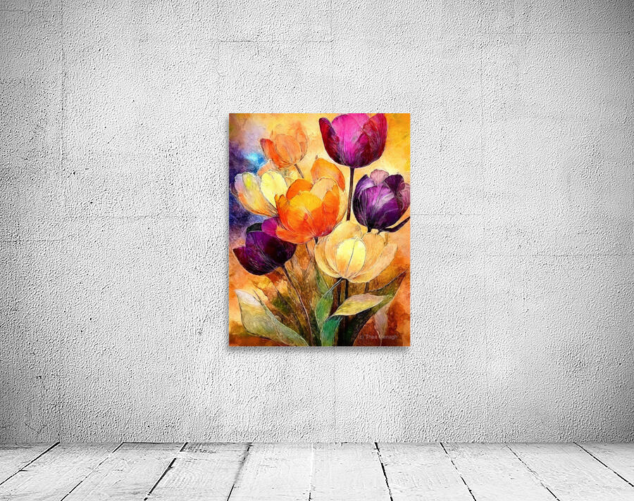 Double Rainbow Tulips Wall Preview