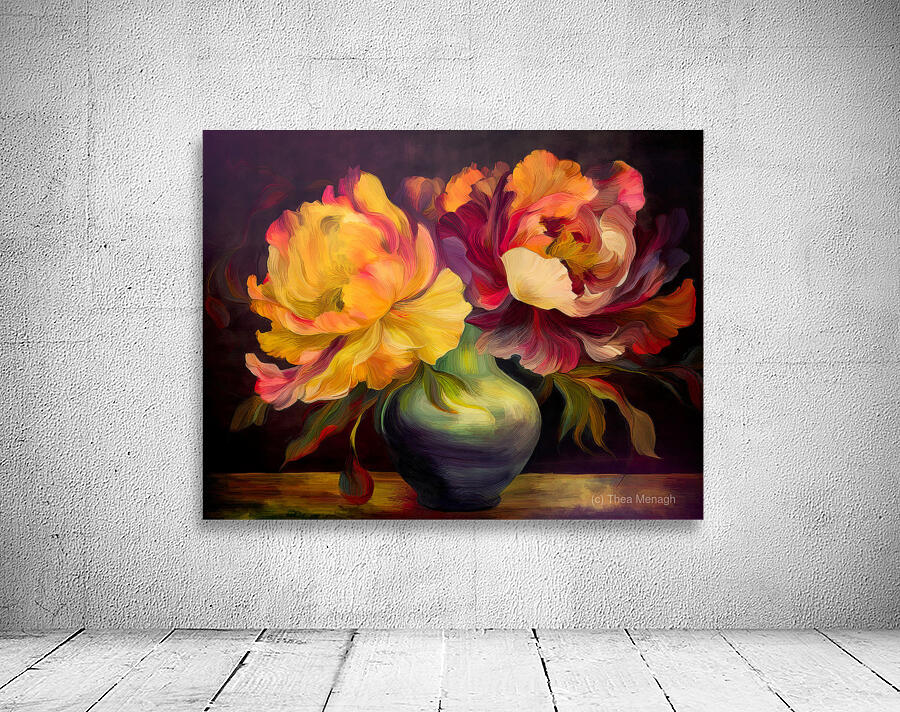 Soft Peony Petals Wall Preview