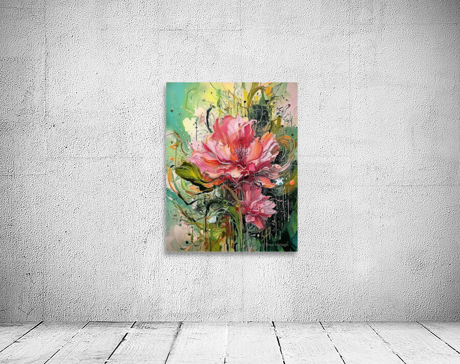 Abstract Pink Rose Wall Preview