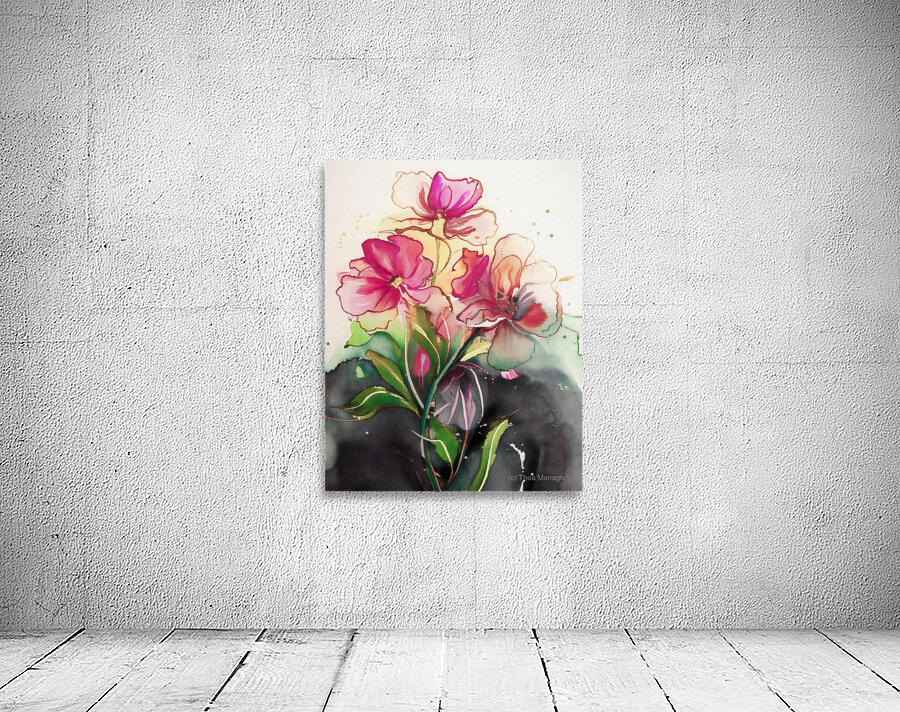 Pink Wild Violets Wall Preview