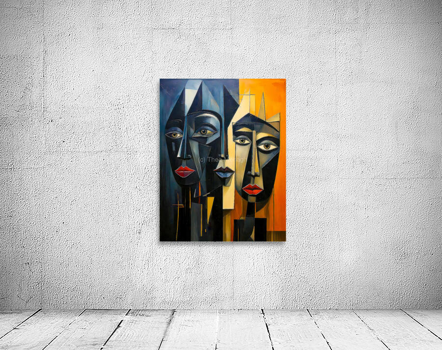 Abstract Masks Wall Preview