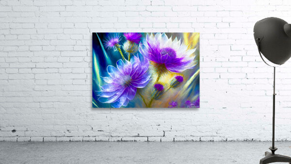 Transparent Thistles Wall Preview