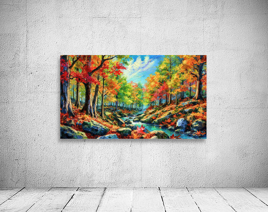 The Autum Colors of Maple Trees Wall Preview
