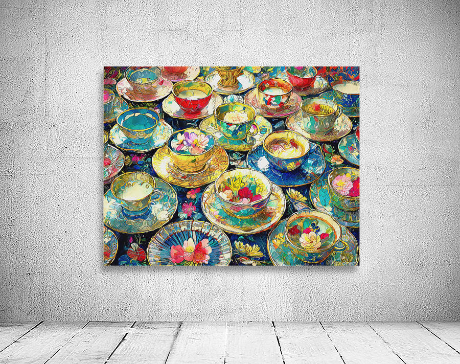 China Cups and Saucers Wall Preview