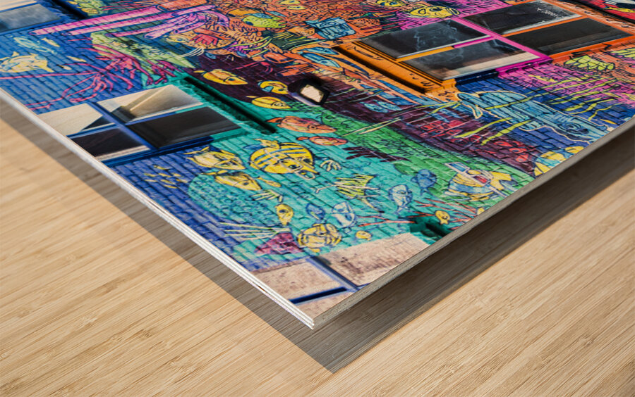 Graffiti Alley in Toronto Wood print