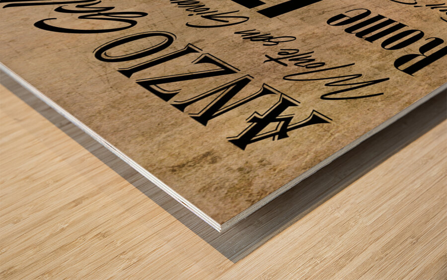 Memoirs of Italy - 01 Wood print