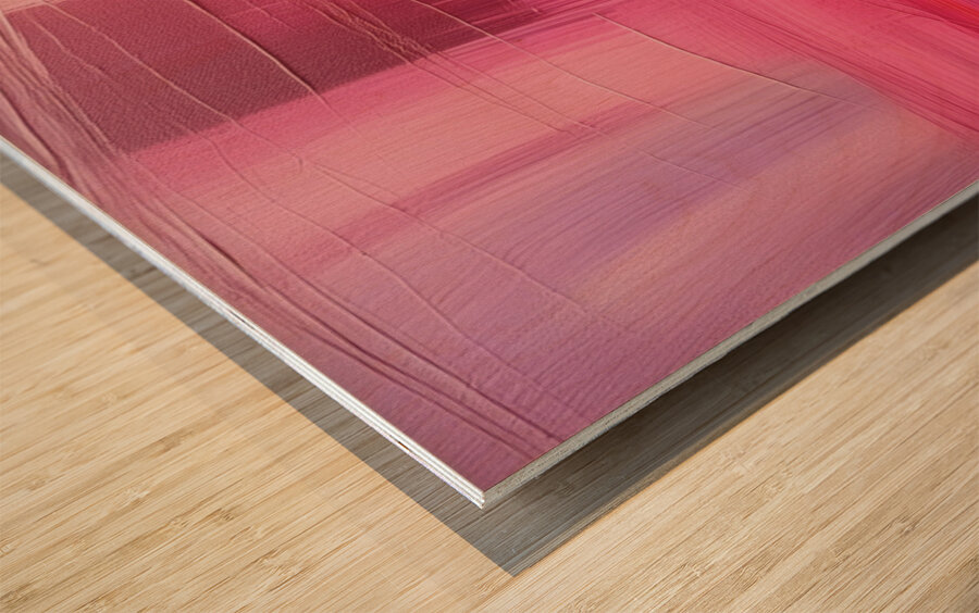 Red to Mauve Wood print