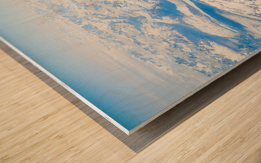 Flying Over Greenland Wood print