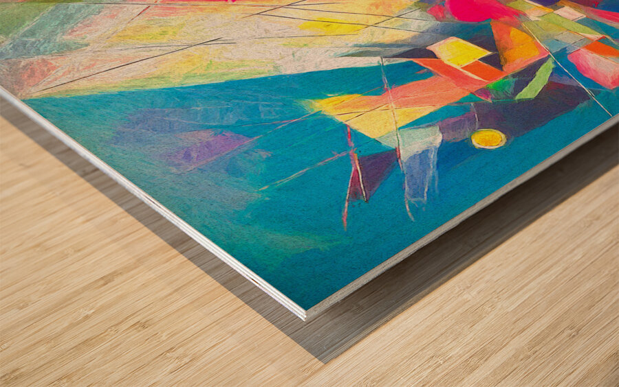 Happiness All Over the Place Wood print