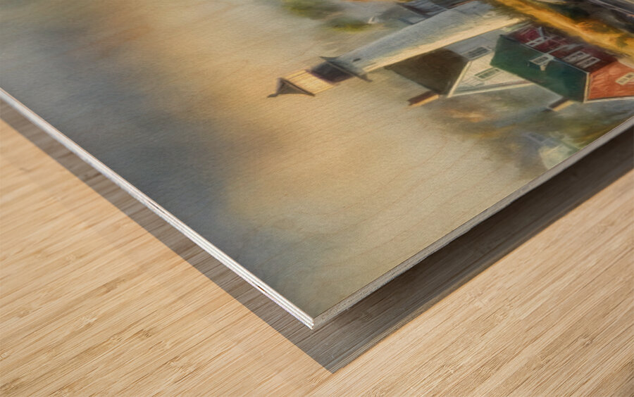 Lighthouse Keepers Home Impression sur bois