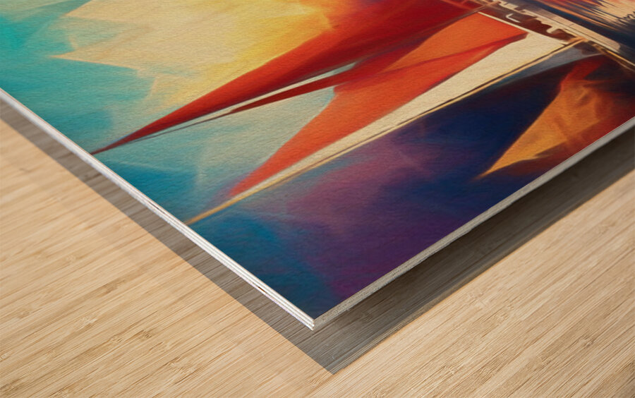 Let the Wind Carry You Away Wood print