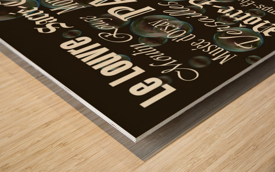 Memoirs of Paris Wood print