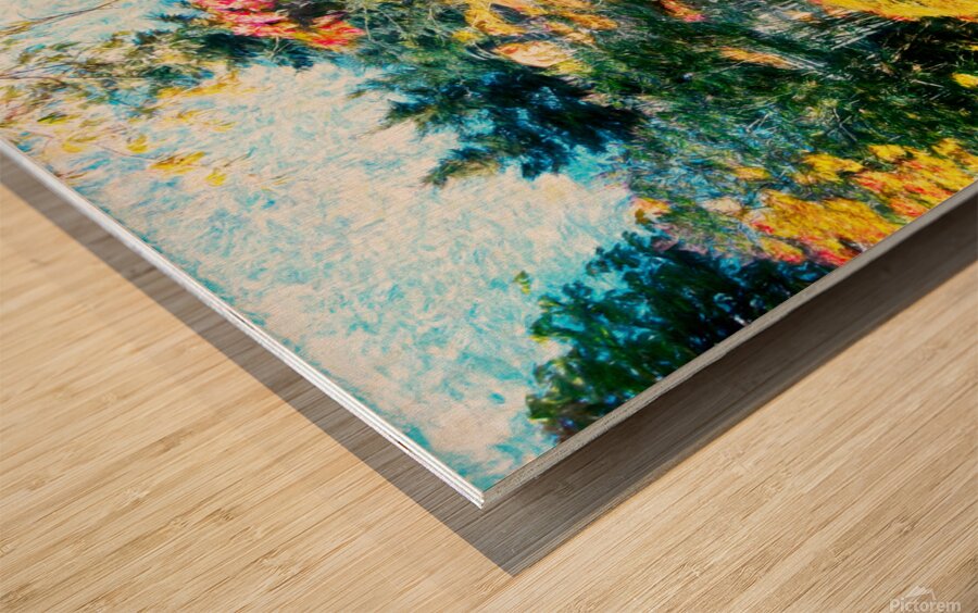 Cabbagetown House and Garden Wood print