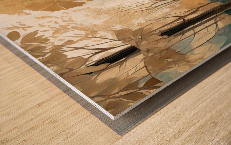 Dreamy Forest Wood print