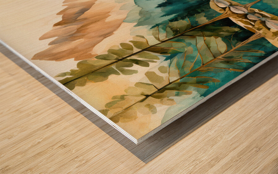 Colors of Clean and Fresh Wood print