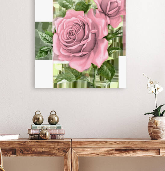 Pink Rose Artwork Reproduction