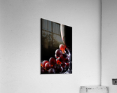 Red wine with grapes Acrylic Print