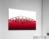 Red Wine Bubbles Impression acrylique