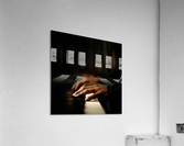 Hands playing piano close-up Acrylic Print