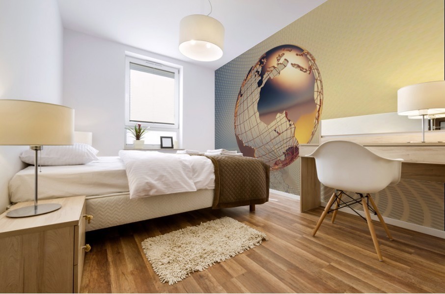 World global business background Mural print