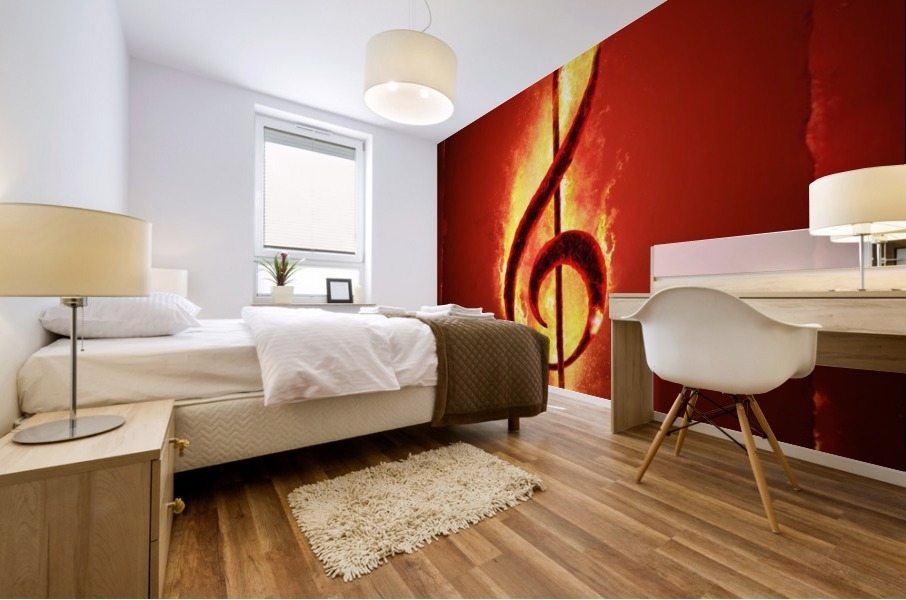 Hot Music Mural print