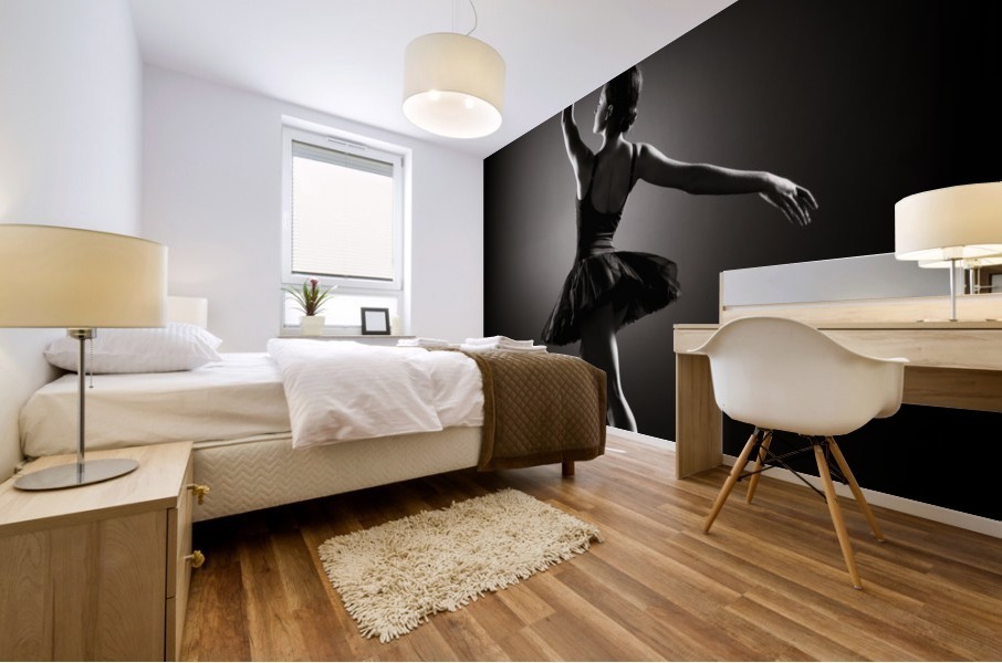 Ballerina dancing Mural print