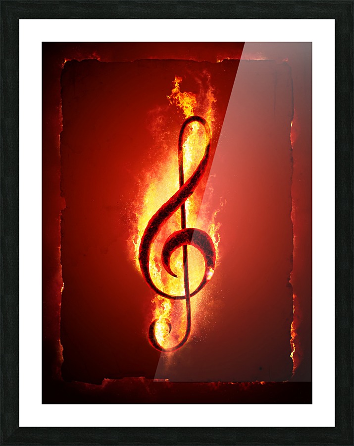 Hot Music Picture Frame print